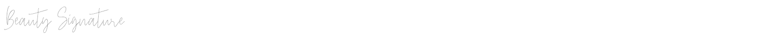 Beauty Signature font preview
